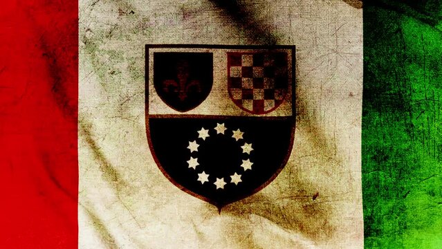 Bosnia and Herze Govina Federation Old Flag Loop