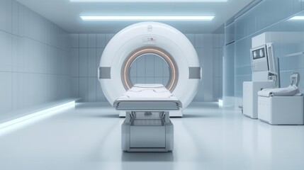 Advanced mri or ct scan medical diagnosis machine at hospital lab - obrazy, fototapety, plakaty