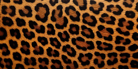 Fototapeta na wymiar Leopard leather. Leather texture background. Leopard skin texture.