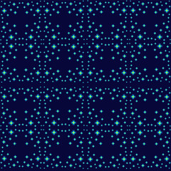 Vector abstract pattern in the form of flowers on a blue background