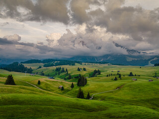 Fototapeta na wymiar Alpe di Siusi, Dolomites, Italy