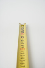 Red and black plastic steel ruler