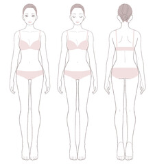 美意識の高い女性全身　セット