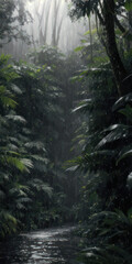 Rainforest in the morning