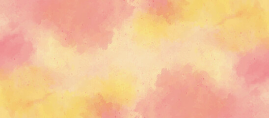 abstract watercolor background .watercolor background with pink and yellow color. Fantasy light red, pink shades watercolor background. subtle watercolor pink yellow gradient illustration.