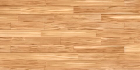 Seamless classic parquet wood floor background texture. Tileable light brown redwood, oak or pine hardwood horizontal planks repeat pattern. Wooden laminate or linoleum tiles. Generative AI