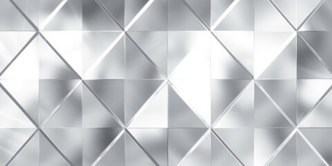 Seamless diamond etched frosted privacy glass overlay effect refraction texture. Trendy shiny silver metallic mirror foil vaporwave aesthetic background. Retro window pattern 3D, Generative AI