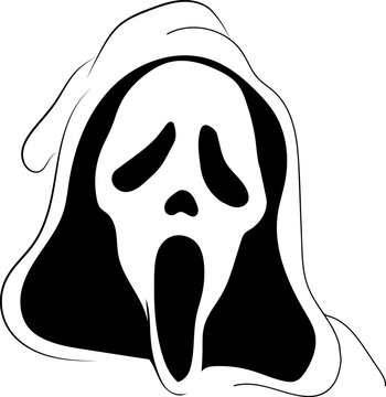 Ghost face is screaming  