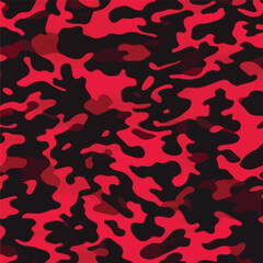 Camouflage seamless pattern. Trendy style camo, repeat print. Vector illustration. Khaki texture, perfect for military army design.