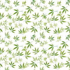 Seamless Pattern, a pattern of leaves for use in printed materials or in sectors.