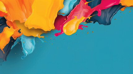 paint splashes abstract 