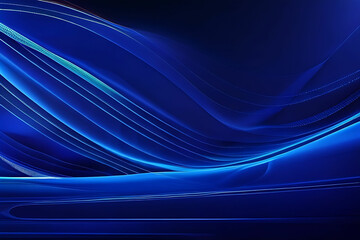 A beautiful Abstract futuristic dark blue business background with glowing 3d wave line light effect.
