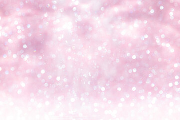 Fototapeta na wymiar Pink abstract sparkles or glitter lights Defocused circles bokeh