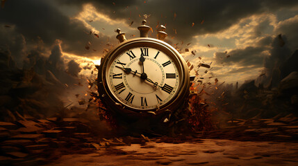 Time is running out concept.