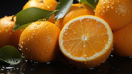 Fototapeta na wymiar Fragrance of Oranges Filling the Air