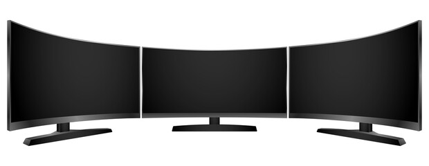 realistic of tv led lcd isolated or lcd plasma wide screen tv mockup. 3d render