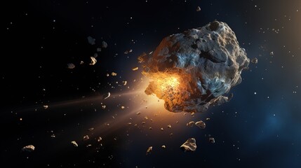 A Huge Meteor travelling at Incredible Speed to the Earth.