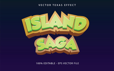 Island Story 3D Text Effect