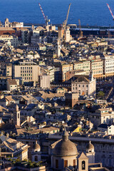 A view of the city Genoa,  Liguria, Italy