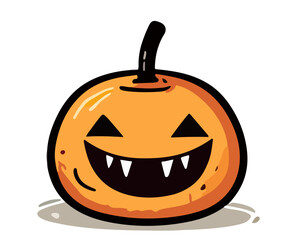 Cute Halloween Pump King Vector