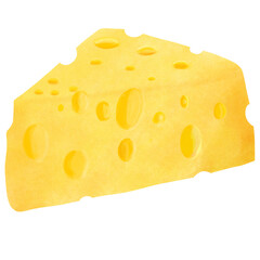 cheese isolated on white