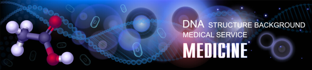 Structural DNA chain with molecular bond. DNA background. Link DNA sequence. DNA framework encodes the structure of the molecule. Creative medical background