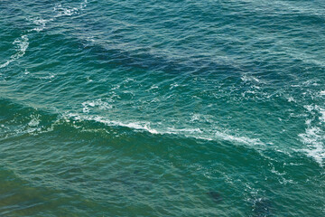 Cold winter ocean and clouds of Pacific ocean.