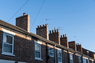 Cheap terraced housing concept for renting and first time buyers