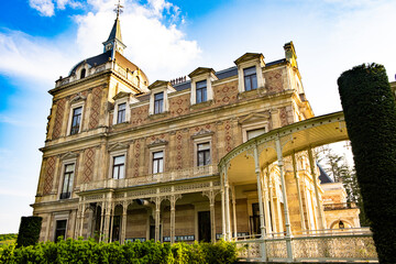 Villa Hermes in Vienna in Austria, a palace in the forest