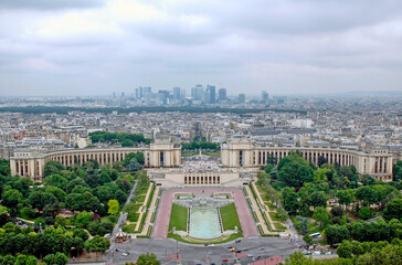 Fototapeta na wymiar Aerial view of Paris