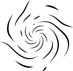 Abstract boom and swirl effect set logo design element silhouette