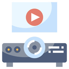 PROJECTOR line icon,linear,outline,graphic,illustration