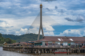 Kampong Ayer Water Village and Bridge