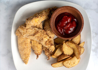 chicken tenders   servedwith chicken tenders