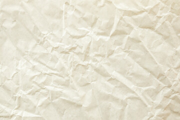 Fototapeta premium Abstract old white crumpled and creased recycle paper texture background