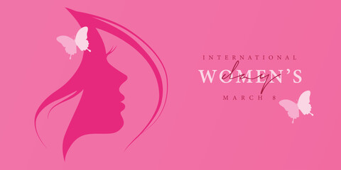 Obraz na płótnie Canvas 8 March. International Women's Day greeting card.