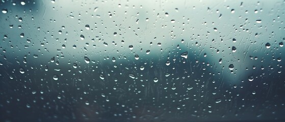 Des go&ucirc;tes de pluie sur une fen&ecirc;tre 