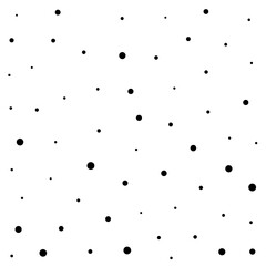 Confetti Polka Dot Black Pattern