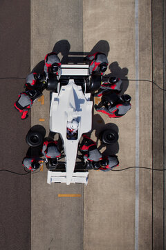 Over head racing car