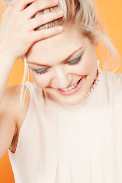 Young woman laughing