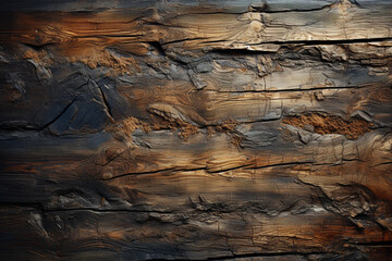 Lonely wood surface, complements rugged concrete wall texture, evoking tactile contrast Generative AI