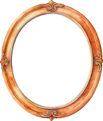 Vintage wooden frame illustration created with Generative AI technology