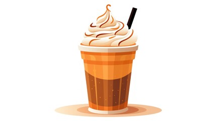 ice cream with chocolate. Generative AI