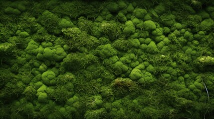 green moss background. Generative AI