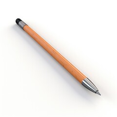 pencil isolated on white. Generative AI