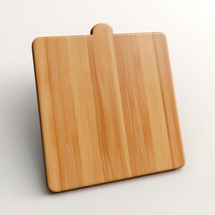 cutting board isolated on white background. Generative AI