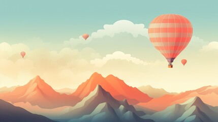 hot air balloon in the sky