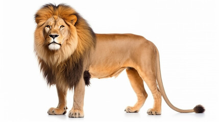 Obraz premium Lion isolated on white