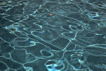 swimming pool water and floor texture pattern (colors, lines, abstract, distorted, ripples) steps,...
