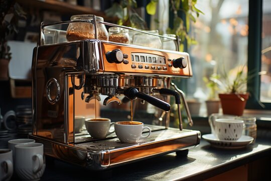 coffee maker on the table